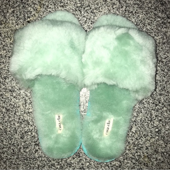 frankie shearling slippers